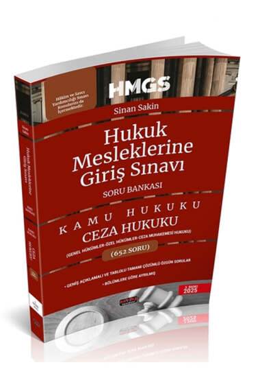 Savaş Yayınları 2025 HMGS Ceza Hukuku Genel ve Özel Hükümler Soru Bankası - 1