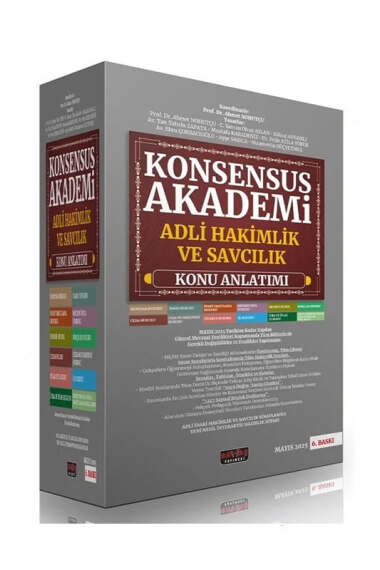 Savaş Yayınları 2025 Konsensus Adli Hakimlik ve Savcılık Konu Anlatımı Modüler Set 6.Baskı - 1