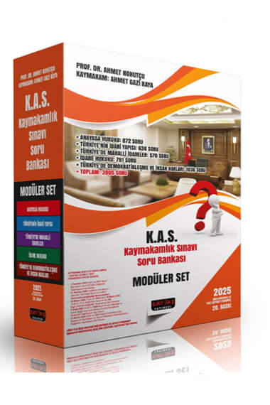 Savaş Yayınları KAS Kaymakamlık Sınavı Test Soru Bankası Modüler Set - 1