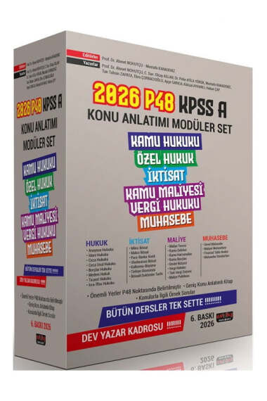 Savaş Yayınları 2026 P48 KPSS A Grubu Tüm Dersler Konu Anlatımlı Tek Kitap - 1