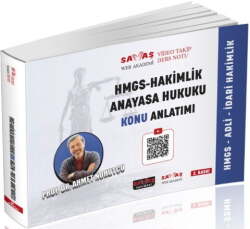 Savaş Yayınları Adli İdari Hakimlik HMGS Anayasa Hukuku Video Takip Ders Notu Konu Anlatımı - Savaş Yayınları