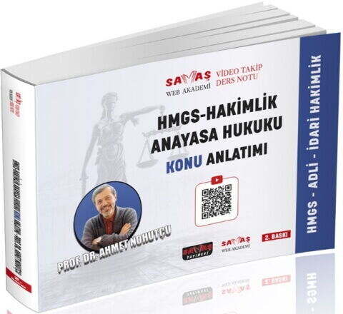 Savaş Yayınları Adli İdari Hakimlik HMGS Anayasa Hukuku Video Takip Ders Notu Konu Anlatımı - 1