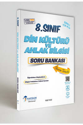 Saydam Yayınları 8. Sınıf Din Kültürü ve Ahlak Bilgisi Soru Bankası - 1