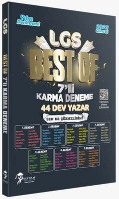 Saydam 2022 8. Sınıf LGS Best Of 7 li Karma Deneme - 1