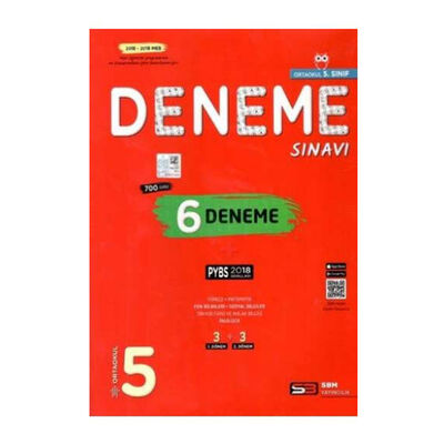 SBM Yayınları 5. Sınıf PYBS 6 Deneme Sınavı - 1