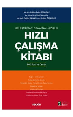 Uzlaştırmacı Sınavına Hazırlık Hızlı Çalışma Kitabı - Seçkin Yayınları - 1