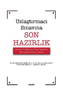 Seçkin Yayınevi Uzlaştırmacı Sınavına Son Hazırlık - 1