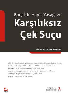 Seçkin Yayıncılık Borç İçin Hapis Yasağı ve Karşılıksız Çek Suçu - 1