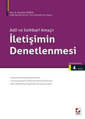 Seçkin Yayıncılık Adli ve İstihbari Amaçlıİletişimin Denetlenmesi - 1