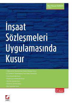 Seçkin Yayıncılık İnşaat Sözleşmeleri Uygulamasında Kusur - 1