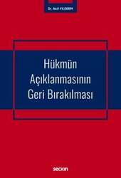 Seçkin Yayıncılık Hükmün Açıklanmasının Geri Bırakılması - Seçkin Yayıncılık