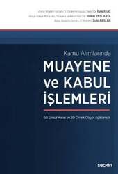 Seçkin Yayıncılık Kamu AlımlarındaMuayene ve Kabul İşlemleri - Seçkin Yayıncılık