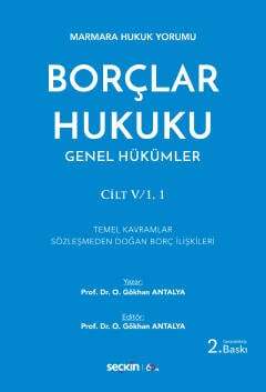 Seçkin Yayıncılık Marmara Hukuku YorumuBorçlar Hukuku Genel Hükümler Cilt: V/1,1 - 1