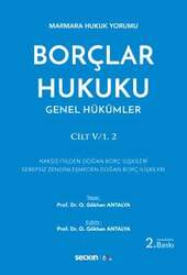 Seçkin Yayıncılık Marmara Hukuk YorumuBorçlar Hukuku Genel Hükümler Cilt:V/1, 2 - Seçkin Yayıncılık