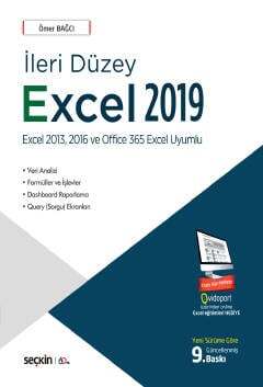 Seçkin Yayıncılık Excel 2013, 2016 ve Office 365 Excel Uyumluİleri Düzey Excel 2019 Veri Analizi - Formüller ve İşlevler Dashboard Raporlama - Query Sorgu Ekranları - 1