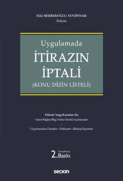 Seçkin Yayıncılık Uygulamadaİtirazın İptali Konu Dizin Listeli - 1