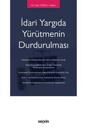 Seçkin Yayıncılık İdari Yargıda Yürütmenin Durdurulması - 1