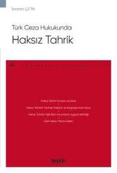 Seçkin Yayıncılık Türk Ceza HukukundaHaksız Tahrik - Ceza Hukuku Monografileri - - 1