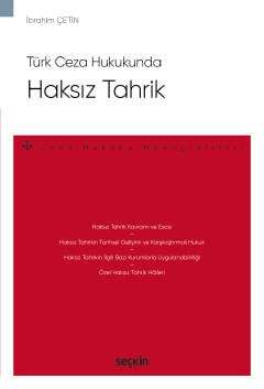 Seçkin Yayıncılık Türk Ceza HukukundaHaksız Tahrik - Ceza Hukuku Monografileri - - 1