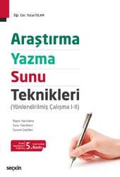 Seçkin Yayıncılık Araştırma, Yazma ve Sunu Teknikleri Yönlendirilmiş Çalışma I - II - 1