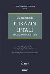 Seçkin Yayıncılık Uygulamadaİtirazın İptali Konu Dizin Listeli - 2