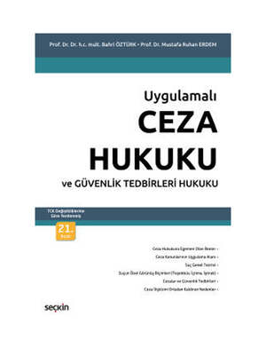 Seçkin Yayınevi Ceza Hukuku ve Güvenlik Tedbirleri Hukuku - 1