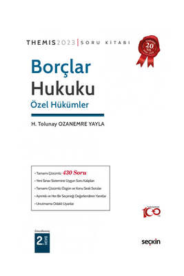 Seçkin Yayınları Themis Borçlar Hukuku Özel Hükümler Soru Kitabı - 1