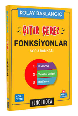 Şenol Hoca Yayınları Çıtır Çerez Fonksiyonlar Soru Bankası (Kolay Başlangıç) - 1