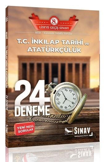 Sınav Dergisi Yayınları 8. Sınıf LGS TC İnkılap Tarihi ve Atatürkçülük 24 Deneme Sınavı