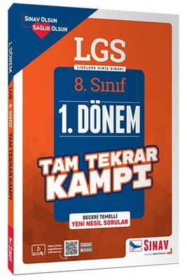 ​Sınav Yayınları 8. Sınıf LGS 1. Dönem Çözümlü Tam Tekrar Kampı - 1