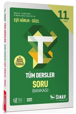 Sınav Yayınları 11. Sınıf Tüm Dersler Eşit Ağırlık Sözel Soru Bankası - 1