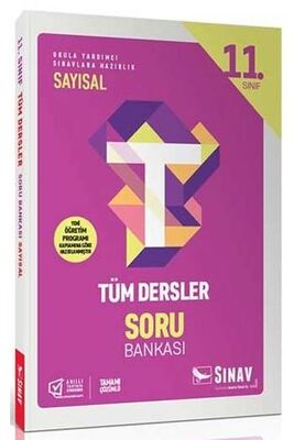 Sınav Yayınları 11. Sınıf Tüm Dersler Sayısal Soru Bankası - 1