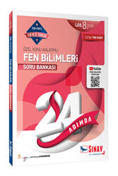 Sınav Dergisi Yayınları - Sınav Yayınları 8. Sınıf LGS Fen Bilimleri 24 Adımda Özel Konu Anlatımlı Soru Bankası