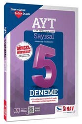 Sınav Dergisi Yayınları - ​Sınav Yayınları AYT Sayısal Çözümlü 5 Deneme