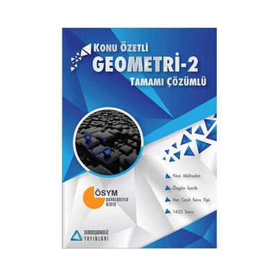 ​Sıradışıanaliz Yayınları AYT Geometri 2 Konu Özetli Tamamı Çözümlü Soru Bankası - 1
