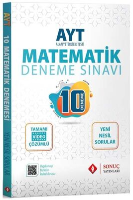 ​Sonuç Yayınları AYT Matematik Video Çözümlü 10 Deneme - 1