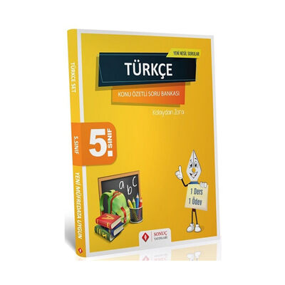 Sonuç Yayınları 5. Sınıf Türkçe Kazanım Merkezli Soru Bankası Seti - 1
