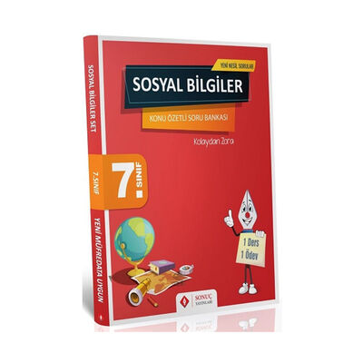 Sonuç Yayınları 7. Sınıf Sosyal Bilgiler Kazanım Merkezli Soru Bankası Seti - 1