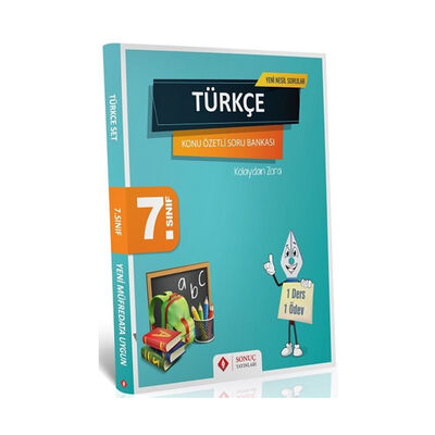 Sonuç Yayınları 7. Sınıf Türkçe Kazanım Merkezli Soru Bankası Seti - 1