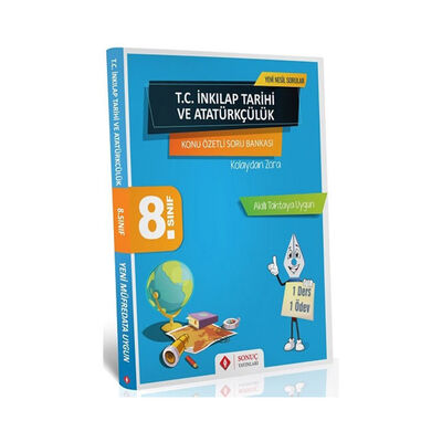 ​Sonuç Yayınları 8. Sınıf T.C. İnkılap Tarihi ve Atatürkçülük Kazanım Merkezli Soru Bankası Seti - 1