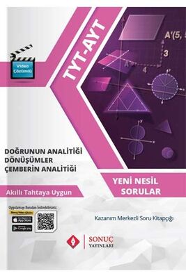 Sonuç Yayınları TYT AYT Doğrunun Analitiği Dönüşümler Çemberin Analitiği - 1