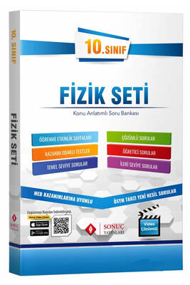 Sonuç Yayınları 10. Sınıf Fizik Kazanım Merkezli Soru Bankası Seti - 1