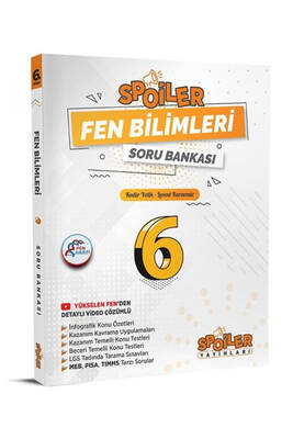 Spoiler Yayınları 6. Sınıf Fen Bilimleri Spoiler Soru Bankası - 1