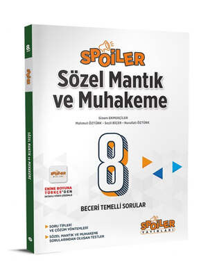 Spoiler Yayınları 8. Sınıf Sözel LGS Mantık ve Muhakeme Soru Bankası - 1
