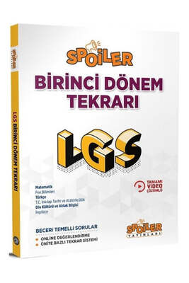 Spoiler Yayınları 8.Sınıf LGS Birinci Dönem Tekrarı - 1