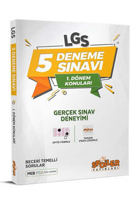 Spoiler Yayınları 8. Sınıf LGS 1. Dönem 5 li Deneme - 1