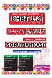 Tahayyül Yayınları - Tahayyül Yayınları 2021 DHBT 1 2 Hanzade Çözümlü Soru Bankası