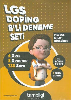 Tambilgi Yayınları 8.Sınıf LGS Doping 8li Deneme Seti - 1