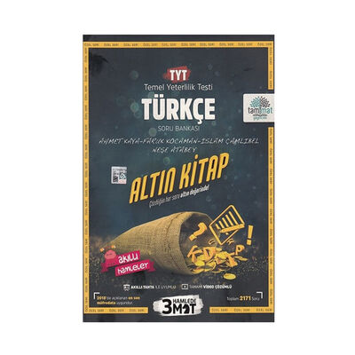 Tammat Yayıncılık TYT Türkçe Altın Kitap Tamamı Video Çözümlü Soru Bankası - 1
