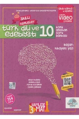 ​Tammat Yayınları 10. Sınıf Türk Dili ve Edebiyatı Konu Anlatan Soru Bankası - 1